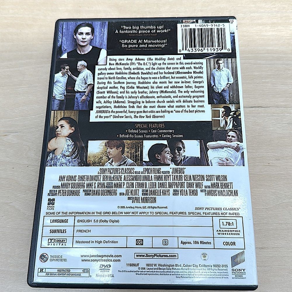 Sony Pictures “Junebug” DVD! - Picture 2 of 3